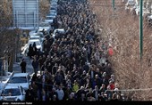مراسم تشییع پیکر 2 شهید مدافع امنیت در همدان
