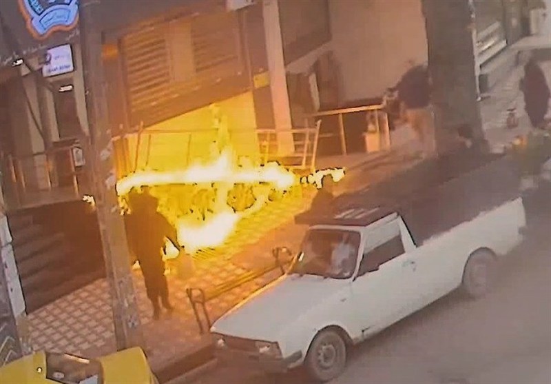 دستگیری عامل آتش‌سوزی بانک سپه تالش قبل از فرار به عراق