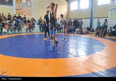 رقابت کشتی کاران نوجوان کهگیلویه و بویراحمد