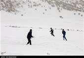 بارش برف در منطقه گریت شهرستان خرم آباد