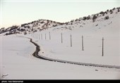بارش برف در منطقه گریت شهرستان خرم آباد