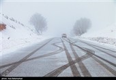 بارش برف در منطقه گریت شهرستان خرم آباد