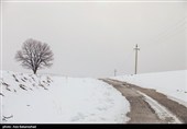 بارش برف در منطقه گریت شهرستان خرم آباد