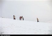 بارش برف در منطقه گریت شهرستان خرم آباد