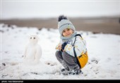 بارش برف در منطقه گریت شهرستان خرم آباد