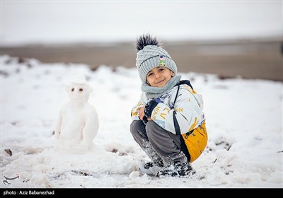 بارش برف در منطقه گریت شهرستان خرم آباد