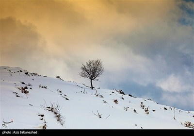 بارش برف سنگین در استان چهارمحال و بختیاری
