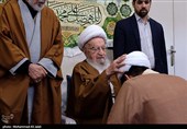 مراسم عمامه گذاری طلاب در بیوت مراجع عظام تقلید