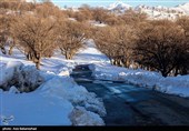 Снегопад в Иране — город Хоррамабад