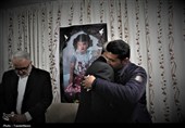 دیدار استاندار کرمانشاه با خانواده شهیده سه ساله، ملینا اسدی