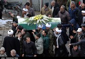 مراسم تشییع پیکر مطهر طلبه شهید علی زمانیان - همدان