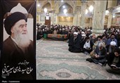 پیکر برادر آیت‌الله سیستانی در قم تشییع شد+ عکس