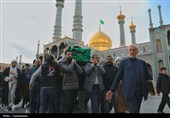 تشییع پیکر برادر آیت‌الله سیستانی در قم