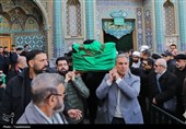 تشییع پیکر برادر آیت‌الله سیستانی در قم