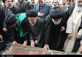 تشییع پیکر برادر آیت‌الله سیستانی در قم