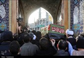 تشییع پیکر برادر آیت‌الله سیستانی در قم