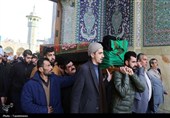 تشییع پیکر برادر آیت‌الله سیستانی در قم
