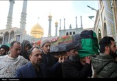 تشییع پیکر برادر آیت‌الله سیستانی در قم