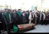 تشییع پیکر برادر آیت‌الله سیستانی در قم