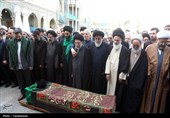 تشییع پیکر برادر آیت‌الله سیستانی در قم
