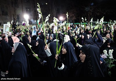 Vigil Held at Burned Mosque in Tehran in Condemnation of Desecration