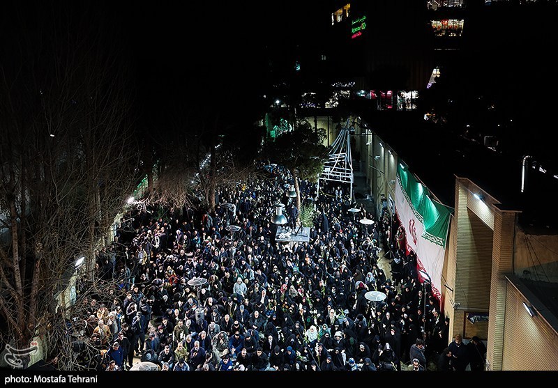 تجمع محکومیت هتک حرمت مساجد در مسجد بهشتی تهران