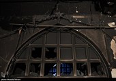 آتش زدن  مسجد شهید بهشتی تهران توسط اغتشاشگران