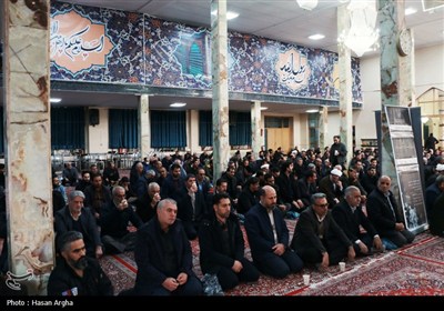 مراسم یادبود شهدای اغتشاشات اخیر-  زنجان