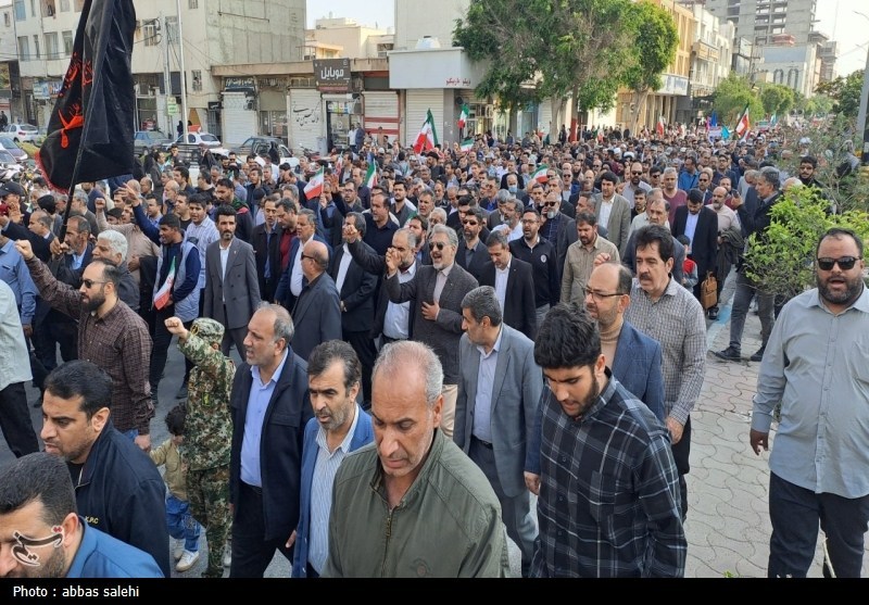 راهپیمایی , شهدای مدافعین امنیت , اخبار استان بوشهر , 