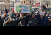 پیکر شهید مدافع امنیت سلیم جلیلیان در خرمشهر تشییع شد