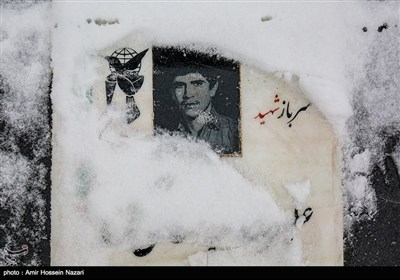 بارش برف در قزوین