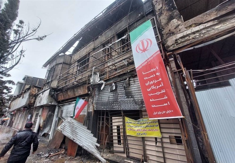 زخم آشوب و اغتشاش بر قلب بازار رشت