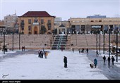 بارش برف در زنجان