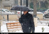 بارش برف در زنجان