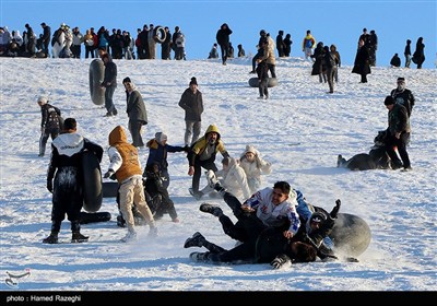 تفریحات زمستانی در ابهر - زنجان