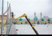 چراغانی مسجد مقدس جمکران در آستانه ماه شعبان