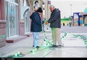 چراغانی مسجد مقدس جمکران در آستانه ماه شعبان