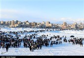 Снегопад в Иране — город Абхар