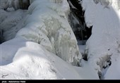 یخ زدن آبشار گنجنامه همدان