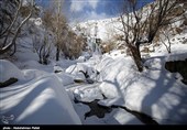 یخ زدن آبشار گنجنامه همدان