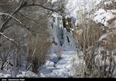 یخ زدن آبشار گنجنامه همدان