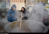 پخت 20 تن سمنو در حرم مطهر امامزاده سید علاءالدین شیراز