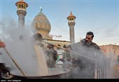 پخت 20 تن سمنو در حرم مطهر امامزاده سید علاءالدین شیراز