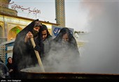 پخت 20 تن سمنو در حرم مطهر امامزاده سید علاءالدین شیراز