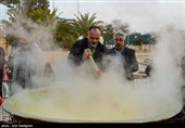 پخت 20 تن سمنو در حرم مطهر امامزاده سید علاءالدین شیراز