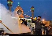 پخت 20 تن سمنو در حرم مطهر امامزاده سید علاءالدین شیراز