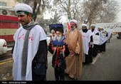 راهپیمایی طلاب و روحانیون در محکومیت اهانت به قرآن کریم و حمایت از رهبری