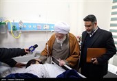 عیادت نمایندگان مقام معظم رهبری از جانبازان جنگ تروریستی اخیر