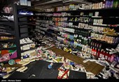 تخریب بازار روز توسط اغتشاشگران در مبارکه اصفهان 