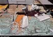 تخریب بازار روز توسط اغتشاشگران در مبارکه اصفهان 